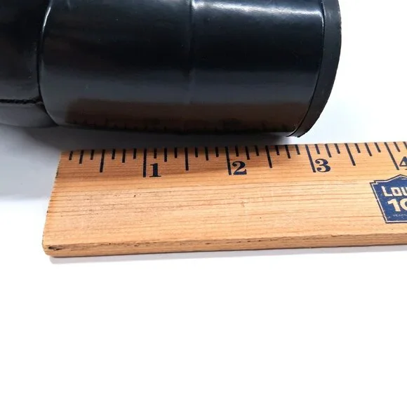 Robert Clergerie Paris Black Leather Sock Boot Heels Tassel Scallop Y2K SZ 7 - Picture 12 of 16